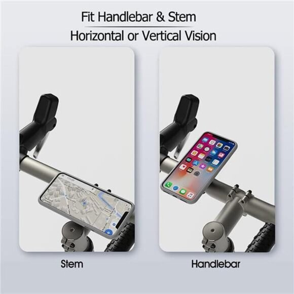 Bike Phone Holder, Aluminum Bike Phone Mount with Universal Adapter - Picture 6 of 8